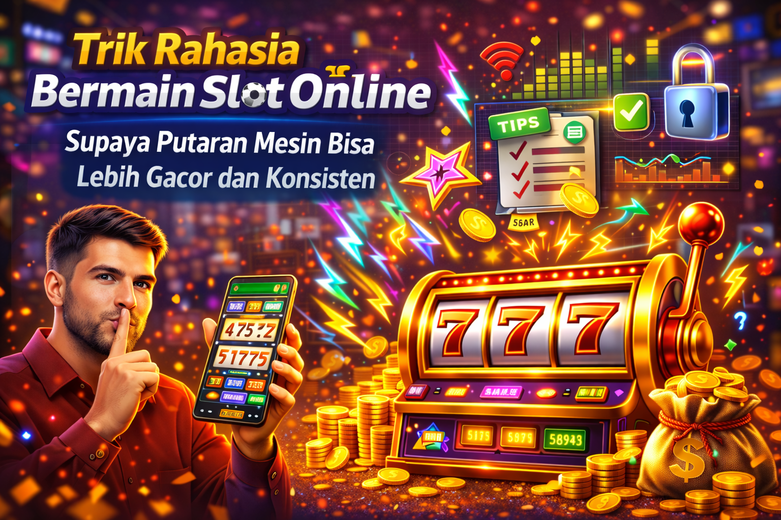 Trik Rahasia Bermain Slot Online Supaya Putaran Mesin Bisa Lebih Gacor dan Konsisten
